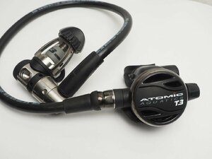 USED ATOMIC アトミック T3 フルチタン レギュレター ボールジョイントホース ランク:AA スキューバダイビング用品[R-S-60248]