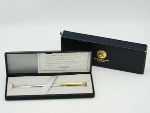 ■【YS-1】 MIKIMOTO ミキモト ｘ クラウン ボールペン ■ 真珠付き 全長約12.7cm インクあり ■ 元箱 【同梱可能商品】■C