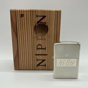 X020-I71-203◎Zippo ジッポ 喫煙具 オイルライター JT NIPPON hi-lite HI-No.00226 喫煙グッズ コレクション 火花あり ※木箱付き