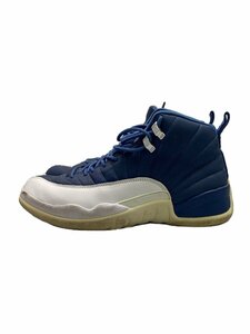 NIKE◆AIR JORDAN 12 RETRO_エアジョーダン12 レトロ/28cm/BLU//