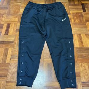 NIKE ナイキ パンツ ジャージ バスケットボール ウォームアップ 黒 XL 古着