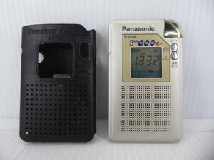 ★☆Panasonic FM/AMポケットラジオ RF-ND260R 難あり動作品 オマケ新品電池付き☆★