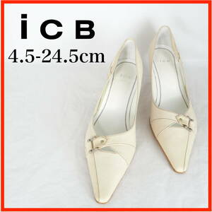 MK7587*ICB*アイシービー*レディースパンプス*4.5-24.5cm*クリーム