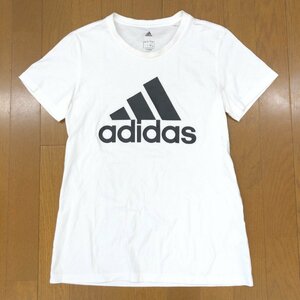 美品 adidas アディダス マストハブ バッジ オブ スポーツT OT(XL) 白 ホワイト Tシャツ カットソー 半袖 LL 2L ゆったり 大きい 女性用