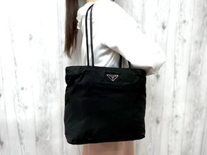 美品 PRADA プラダ テスート トートバッグ ショルダーバッグ バッグ ナイロン 黒 78138Y