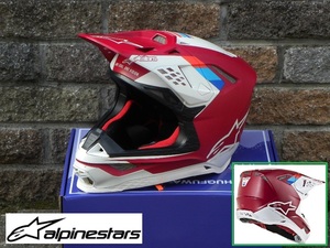 ★レア！驚異の安全性能と快適性！Alpinestars/アルパインスターズ/オフロードヘルメット(SUPERTECH S-M8 CONTACT/M 57-58cm)78,000円USED