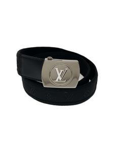 LOUIS VUITTON◆サンチュール・LVフォーチューン35MM_BLK/キャンバス/BLK/総柄/レディース