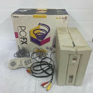 L138-O53-168 NEC PCFX 日本電気ホームエレクトロニクス PC-FX 本体 レトロゲーム機 箱/コントローラー付き 通電OK ①