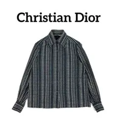 【超激レア】 Christian Dior 総柄　L 長袖　シャツ　ネオン　希少