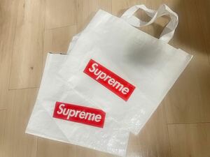 【2枚セット】Supreme ショッパー 小 ショップ袋 シュプリーム 【サイズ】約37×31cm エコバッグ shop bag shopper ecobag ショップバック