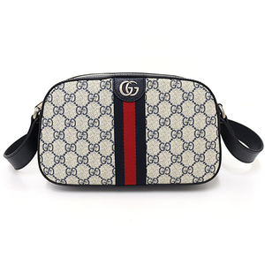 グッチ GUCCI オフィディア クロスボディバッグ ショルダーバッグ GGスプリーム キャンバス ?681064 ベージュ＆ブルー 未使用品