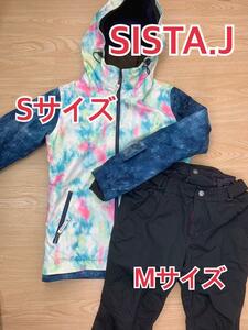 SISTA.J スノボウエア　上下セット　スノボウェア　上S　下M　レディース 544825