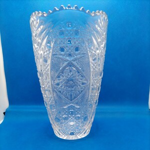【綺麗な硝子の花瓶！】KAMEI GLASS カメイガラス クリスタル ガラス フラワーベース 花瓶 クリスタルガラス インテリア 置物 花入