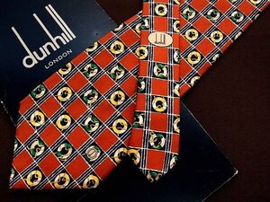 ♪2553D♪状態並品【浮き輪 ロープ ｄロゴ 柄】ダンヒル【dunhill】ネクタイ