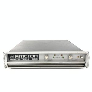 Amcron アムクロン MACRO-TECH 600 PAアンプ PA機器 [ヒビノ株式会社正規輸入品]★簡易検査品【TB】