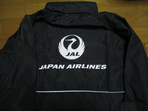 激レア　入手困難品　JAL　ジャケット　黒　鶴丸　デカロゴ　企業　ジャンパー　ウィンドブレーカー　LLサイズ　JAPAN AIRLINES 航空会社