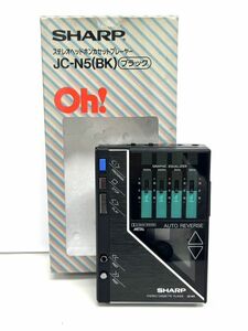 I006-I58-2371 SHARP シャープ JC-N5(BK) ステレオヘッドホンカセットプレーヤー ポータブル 通電確認済み