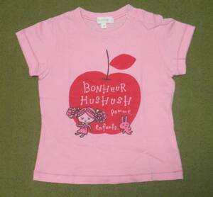 HusHusH ハッシュアッシュ　リンゴ　Ｔシャツ　９０