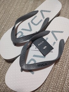 新品 未使用 RVCA ルーカ ビーチサンダル ホワイト 白 28cm US10 サンダル ビーサン メンズ