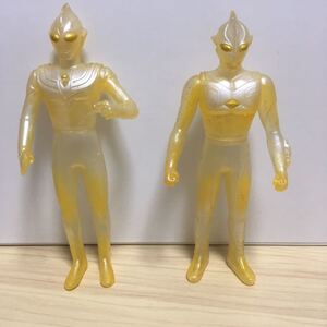 ウルトラマンティガ&メビウス　グリッターバージョン　ソフビ