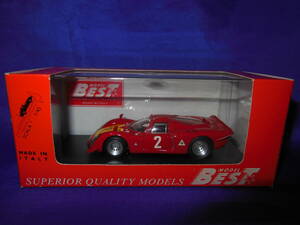 1/43　BEST MODEL　入手困難　アルファロメオ　ALFA ROMEO　33.2　IMOLA　1968年　イタリア製　MADE IN ITALY