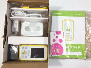 未使用品　docomo　ドコモ　キッズ携帯　HW-01G　イエロー　HT6.013　/07