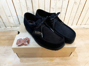 良品!!定番 MONO-MART購入 CLARKS/クラークス Wallabee ワラビー オリジナル シューズ ブラック UK7(25.5cm) 71106049 メンズ 靴