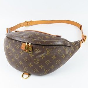 42882★1円スタート★LOUIS VUITTON ルイヴィトン 中極美品 バムバッグ ウエストバッグ RFID モノグラム ボディバッグ PVC ヌメ革 ブラウン