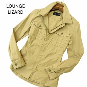 LOUNGE LIZARD ラウンジリザード 通年 長袖 ワーク★ シャツ ブルゾン ジャケット Sz.1　メンズ 日本製　A4T03577_4#C