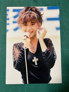 【レア】本田美奈子　写真　黒Tシャツ スレンダー　細い　小顔　イベント　昭和タレント　80年代アイドル 