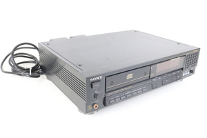 【動作OK】SONY CDP-555EsD ソニー UNILINER CONVERTER SYSTEM DIGITAL CDデッキ ブラックカラー オーディオ機器_FIT_B0830-I010