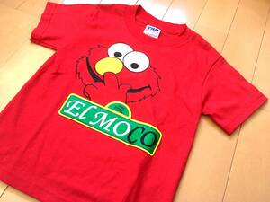 希少★エルモ ELMOCO 半袖 Tシャツ TND Sサイズ 120cm 子供服 キッズ 赤 レッド セサミストリート チカーノ チカーナ LA仕入れ 可愛い 新品