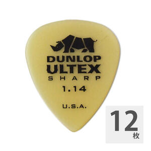 ギターピック 12枚 セット ジムダンロップ 1.14mm 433R ULTEX SHARP JIM DUNLOP ジムダン