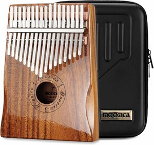 カリンバ 17キー C調 初心者向け　カリンバ アカシアコア木材 Kalimba 日本語説明書と楽譜 防振収納ケース付き (K17KP)CC0164