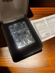 限定品 アーマー アラベスク エッチング 5面加工 金メッキいぶし zippo