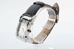 稼働品 バーバリー スクエア スモセコ BU1100 クォーツ メンズ 腕時計 Burberry