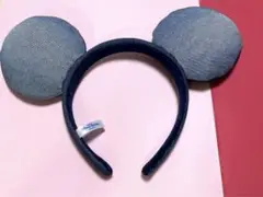 ディズニー カチューシャ ミッキー デニム