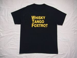 ☆美品☆ 00s ビンテージ Computer Gear WHISKY TANGO FOXTROT NATOフォネティックコード WTF ＝ What The Fuck Tシャツ 黒 ☆USA古着 90s