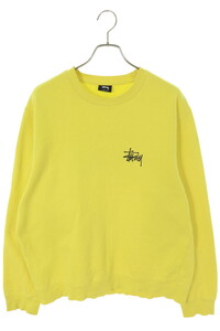 ステューシー STUSSY サイズ:L クルーネック ロゴプリントスウェット 中古 BS99