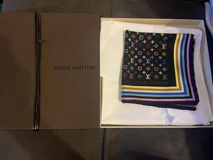 LOUIS VUITTON マルチカラー シルクスカーフ