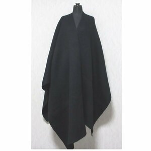 未使用 THE ROW ザロウ カシミヤ×アルパカブレンド DARFO CAPE ケープ ポンチョ コート オーバーシルエット XS/S ブラック ◆