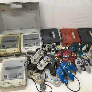 05w01148★1円~ SFC スーパーファミコン N64 ニンテンドー64 本体 コントローラー まとめ売り ジャンクゲーム機 ゲームハード 中古品