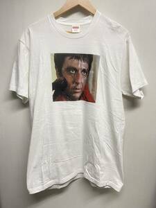 【Supreme シュプリーム】 supreme×Scarface 17AW Shower Tee ホワイト L コットン ストリート オーバーサイズ 汚れあり 2408oki k