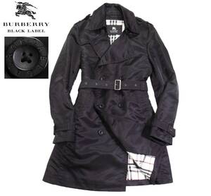 新品同様 バーバリーブラックレーベル BURBERRY BLACKLABEL ノバチェック ライナー付き トレンチコート M