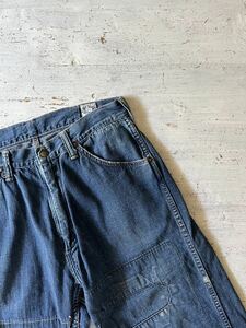 Or slow オアスロウ ペインターパンツ リメイク 日本製 ユーズド加工 size2ヴィンテージ デニムパンツ vintage 廃盤 リペア