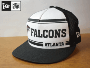 F137《未使用品》NEW ERA ニューエラ 9FIFTY A-FLAME【フリーサイズ】ATLANTA FALCONS フラット 帽子 キャップ メッシュ USモデル