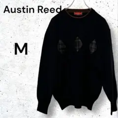 Austin Reed オースチンリード　ダイヤモンド模様 長袖ニット M