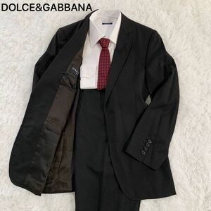 1円~ 【イタリア最高級】 DOLCE&GABBANA スーツ セットアップ ブラック 2B ドルチェ&ガッバーナ テーラードジャケット パンツ スラックス