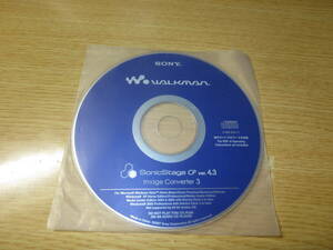 最落無　未使用品　ウォークマン付属CD-ROM SonicStage /ソニックステージ　ver.4.3