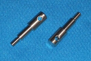 送料110円【精度No.1】+3mm タミヤ1/14トレーラー・トラック用フロントワイドトレッドアップライトシャフト スカニアMANベンツアクトロス他